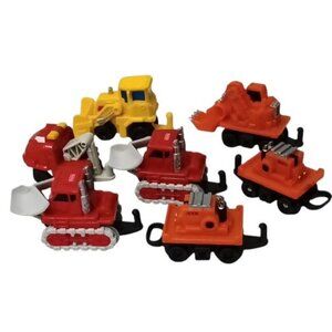 GeoTRAX Construction Vehicle Toys Lot of 7 Plows, Diggers, Generators, Tow Truck